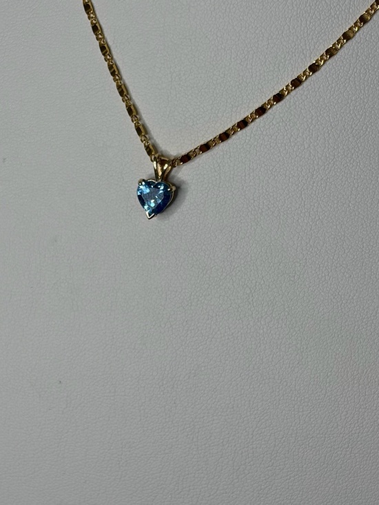Jewelry - 14k blue/green Tourmaline necklace.